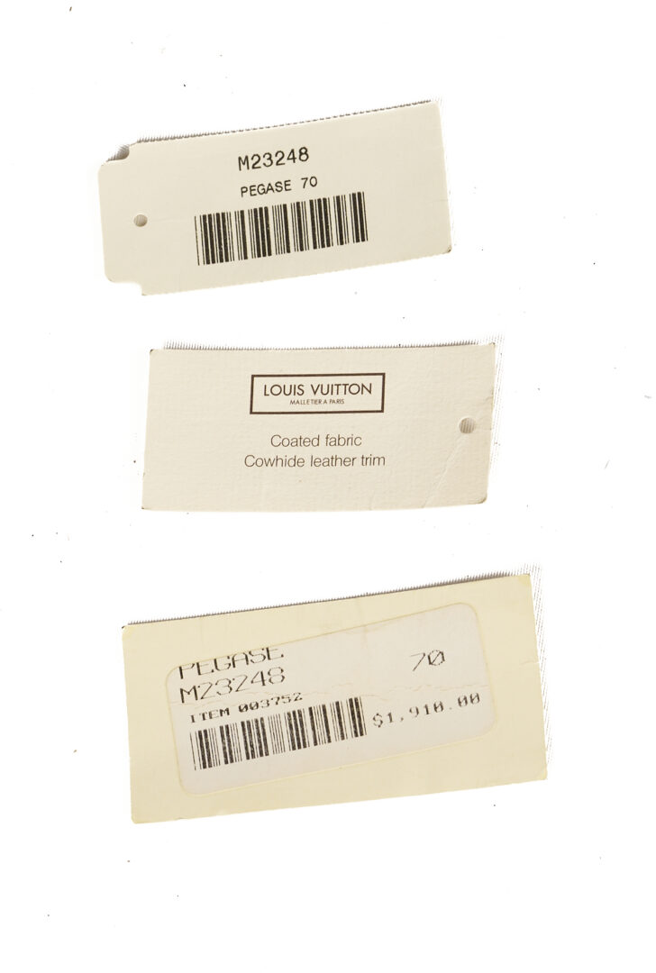 Lot 569: Vintage Louis Vuitton Monogram Suitcase & Garment Bag