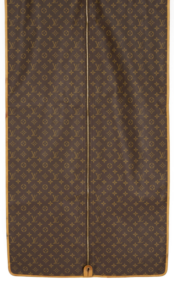 Lot 569: Vintage Louis Vuitton Monogram Suitcase & Garment Bag