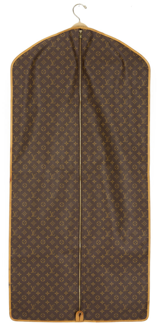 Lot 569: Vintage Louis Vuitton Monogram Suitcase & Garment Bag