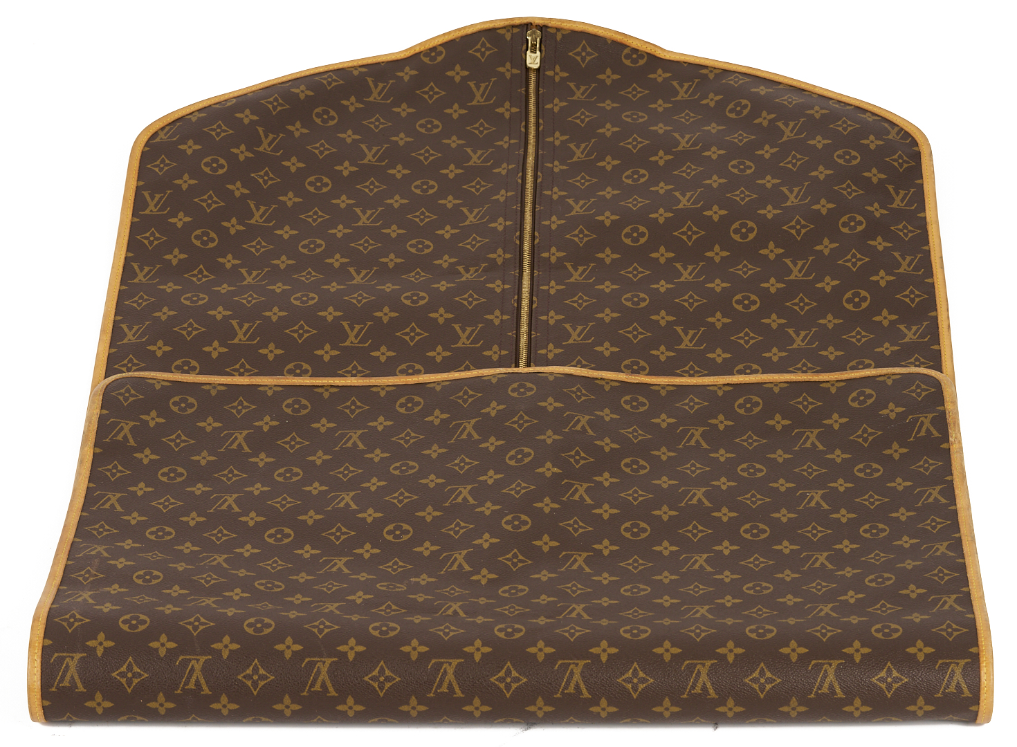 Lot 569: Vintage Louis Vuitton Monogram Suitcase & Garment Bag