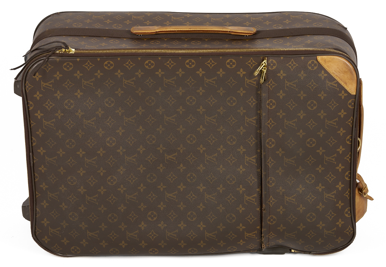 Lot 569: Vintage Louis Vuitton Monogram Suitcase & Garment Bag