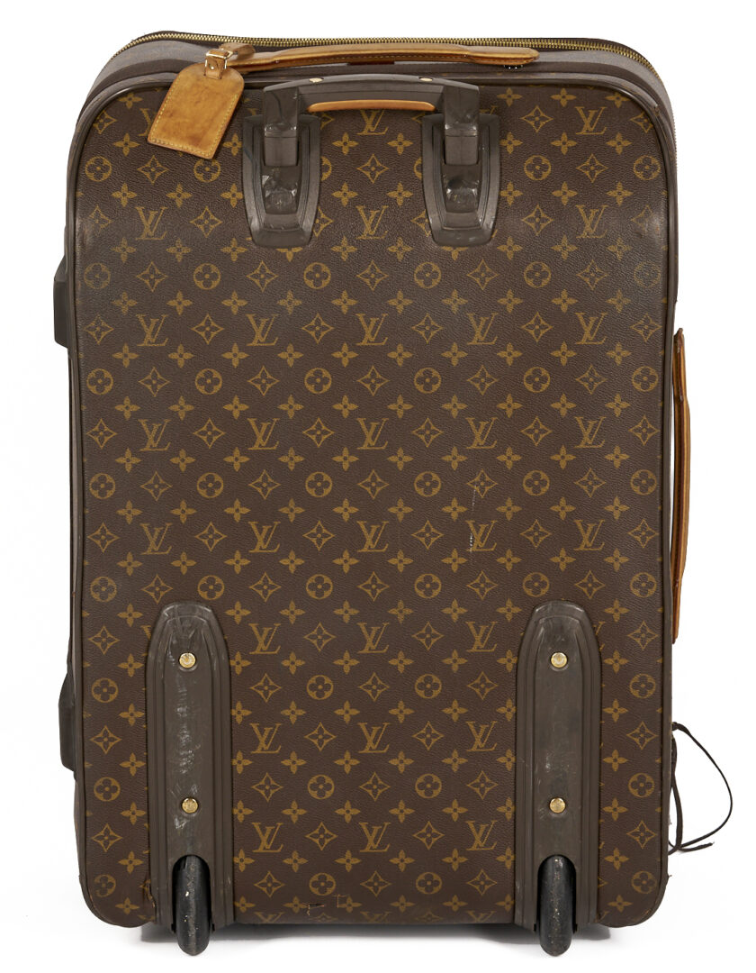 Lot 569: Vintage Louis Vuitton Monogram Suitcase & Garment Bag
