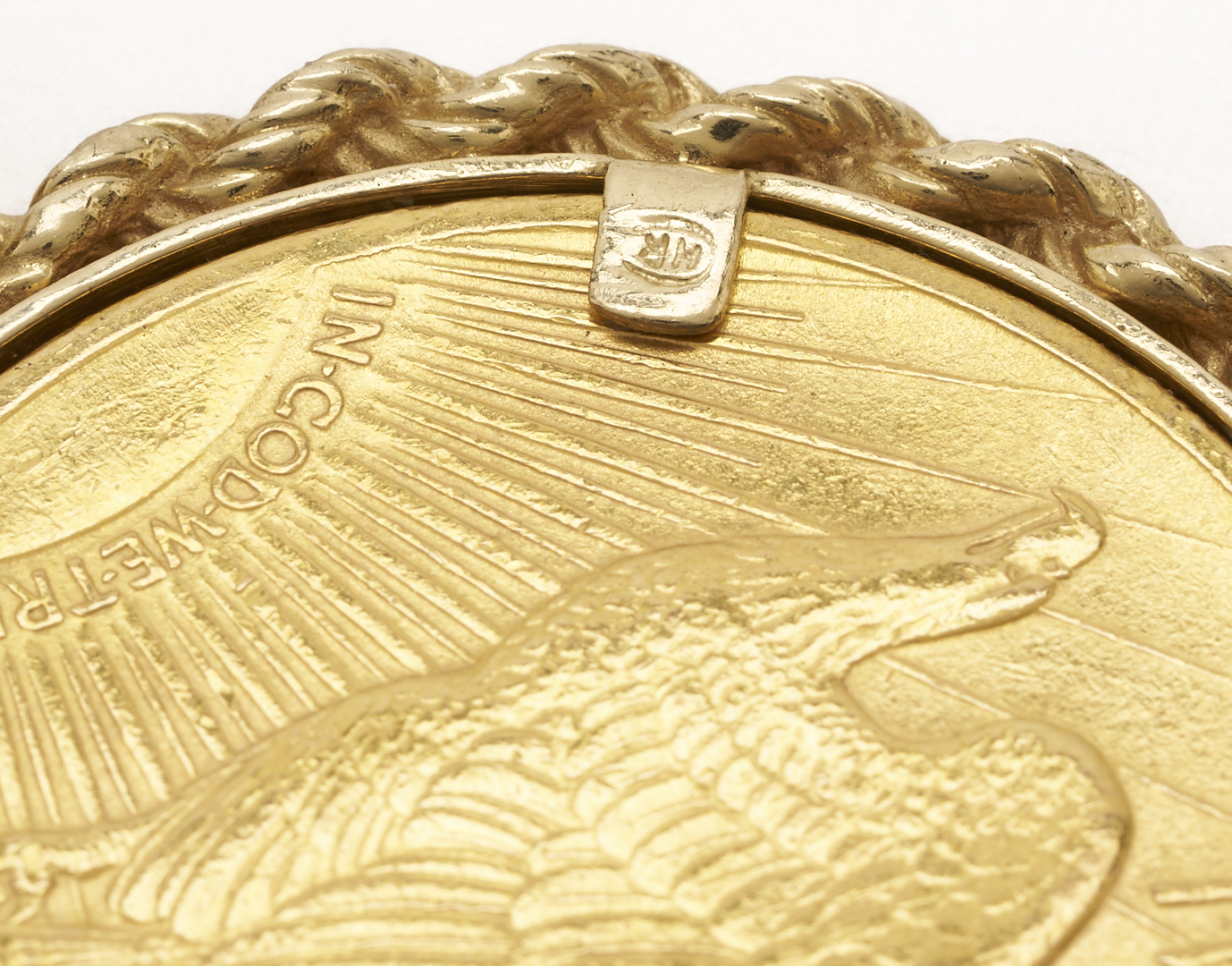 Lot 56: 1910 Saint-Gaudens Coin Pendant with 14K Gold Necklace