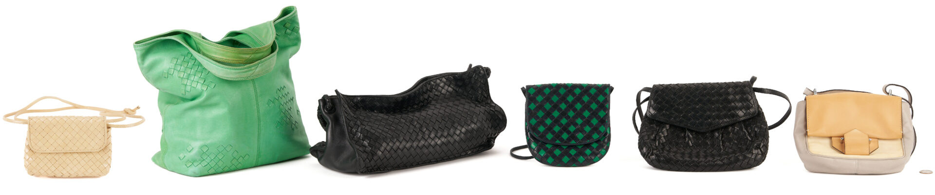 Lot 570: 4 Bottega Veneta Intrecciato Purses and Totes plus 2 others