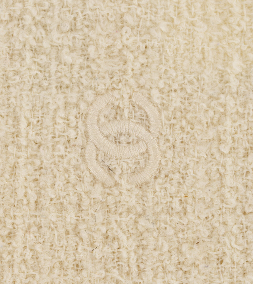 Lot 571: 4 Vintage Chanel Items, Earrings, Bangle & Scarf