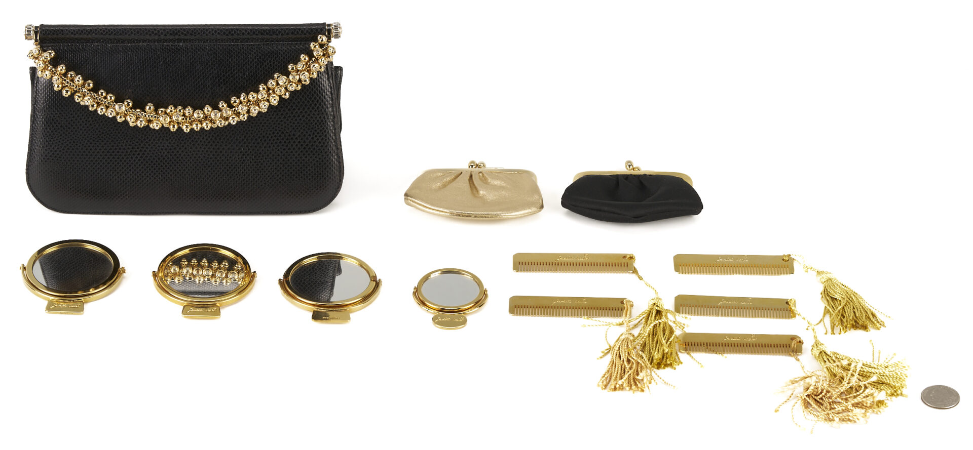 Lot 572: 3 Judith Leiber Evening Purses & Accessories