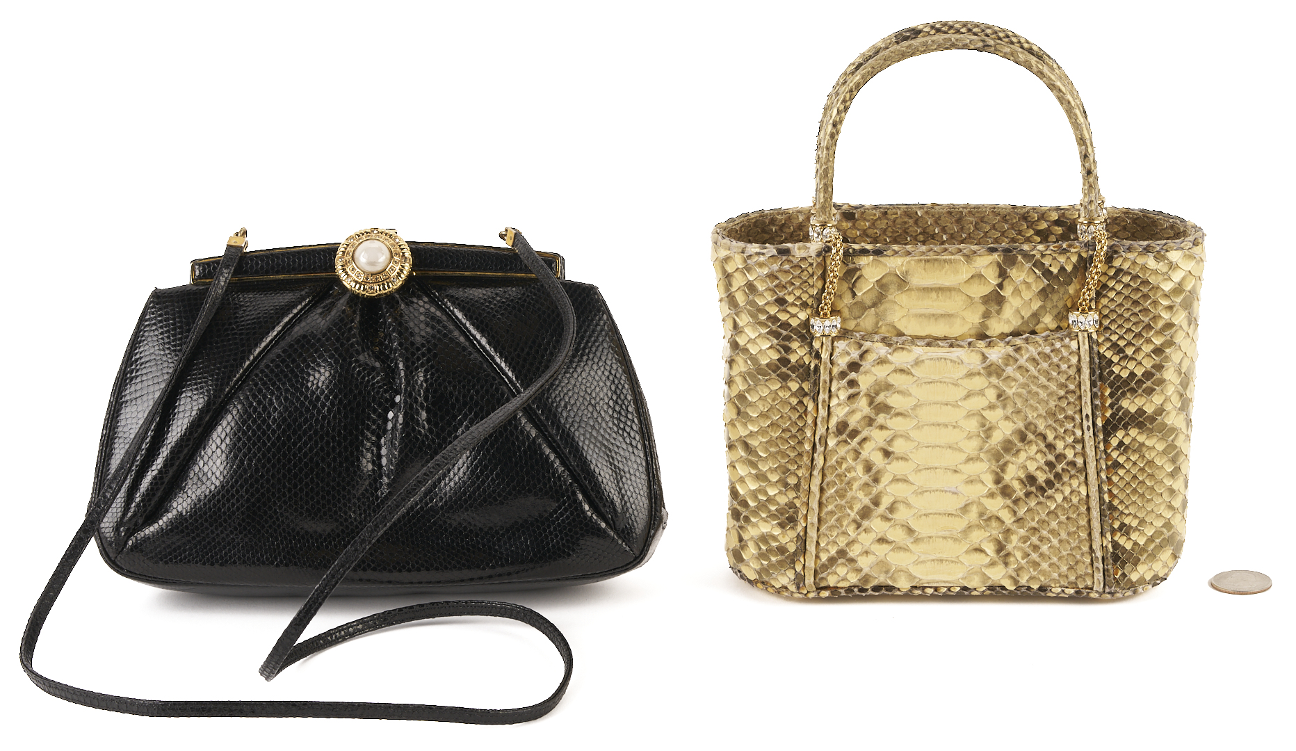 Lot 572: 3 Judith Leiber Evening Purses & Accessories