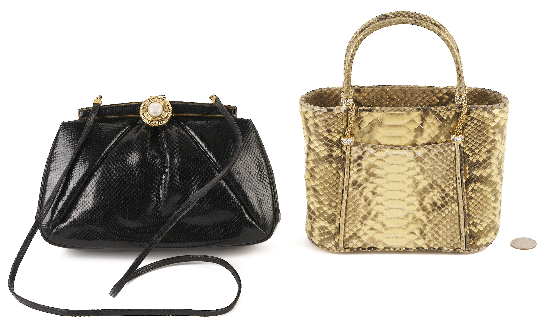 Lot 572: 3 Judith Leiber Evening Purses & Accessories