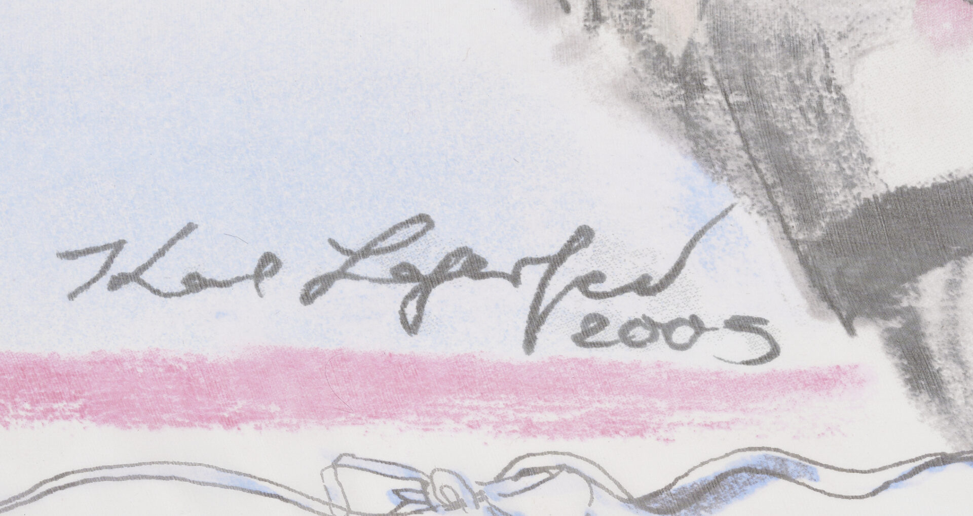 Lot 573: 2 Silk Chanel Scarves incl. Eiffel Tower and Karl Lagerfeld