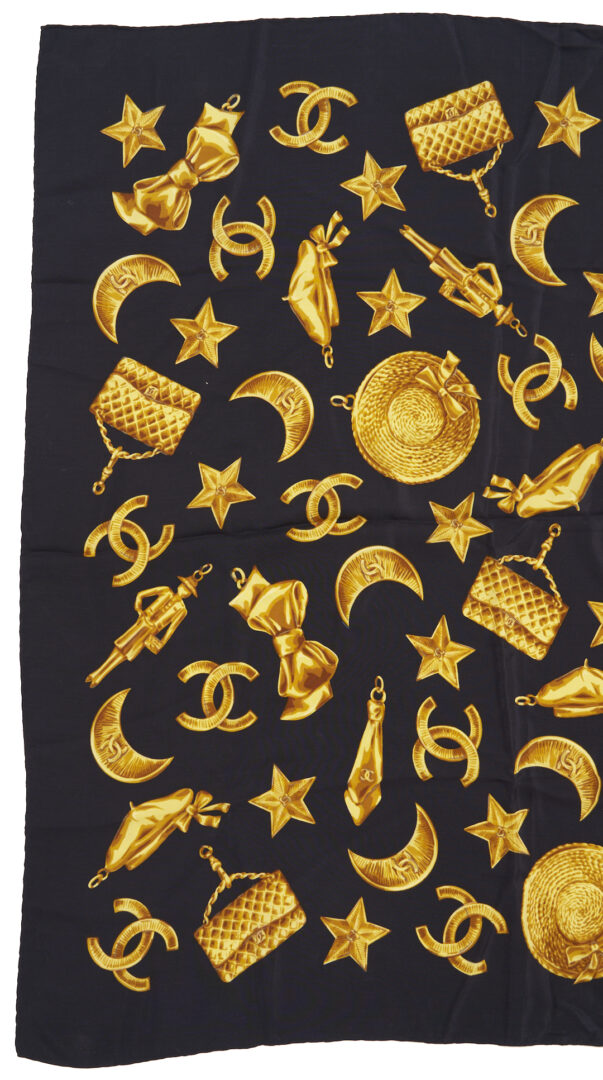 Lot 575: 2 Chanel Silk Scarves