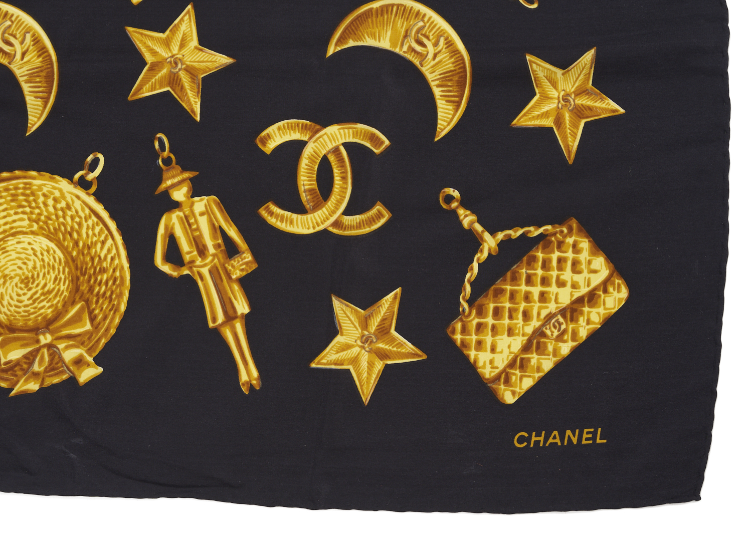 Lot 575: 2 Chanel Silk Scarves
