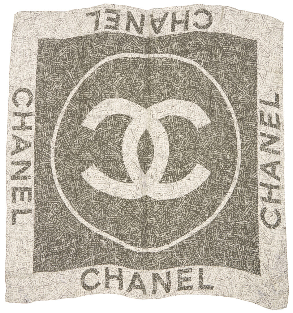 Lot 575: 2 Chanel Silk Scarves