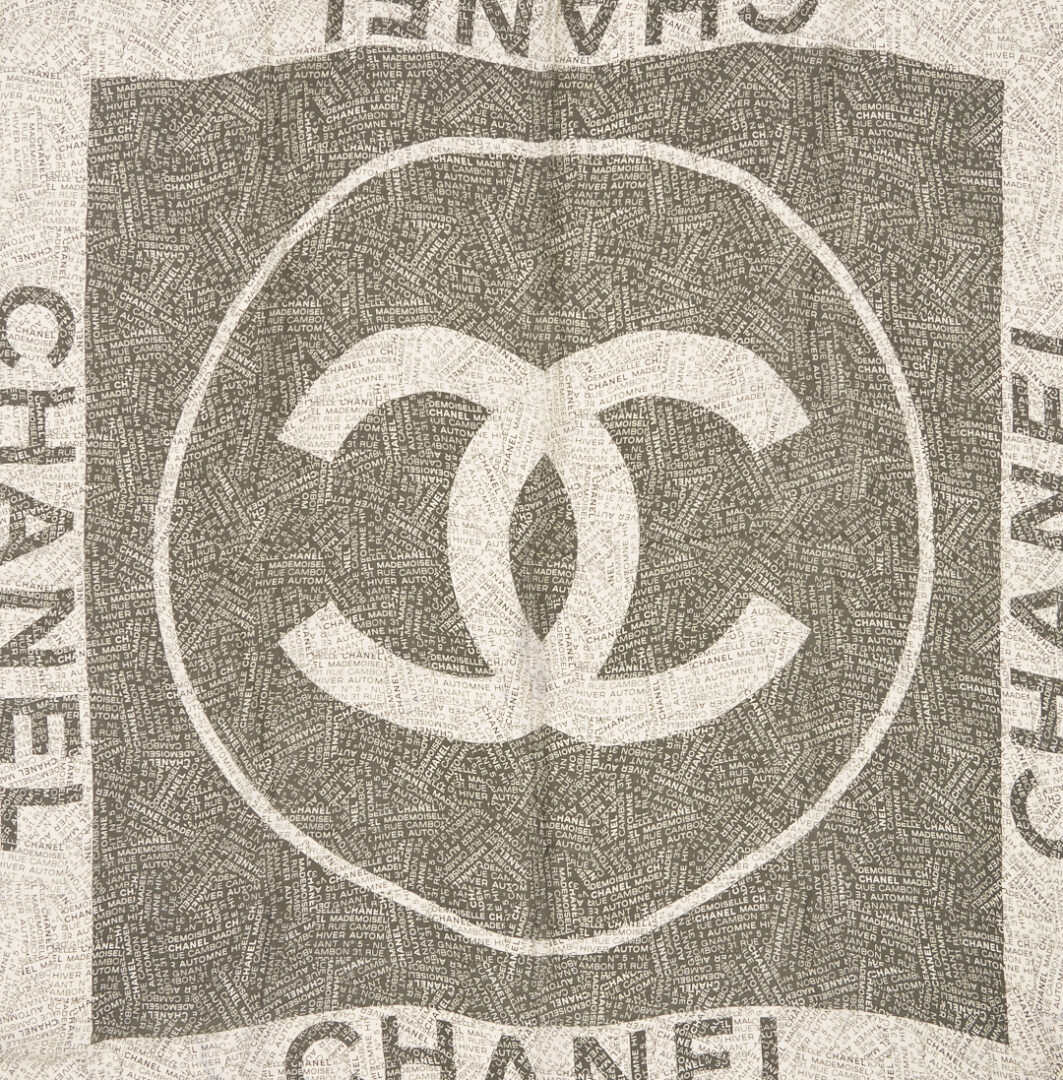Lot 575: 2 Chanel Silk Scarves