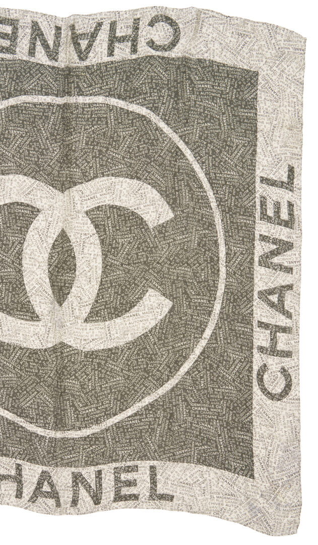 Lot 575: 2 Chanel Silk Scarves