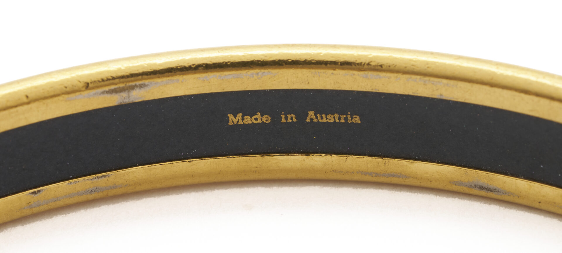 Lot 576: 2 Hermes Enameled Bangle Bracelets