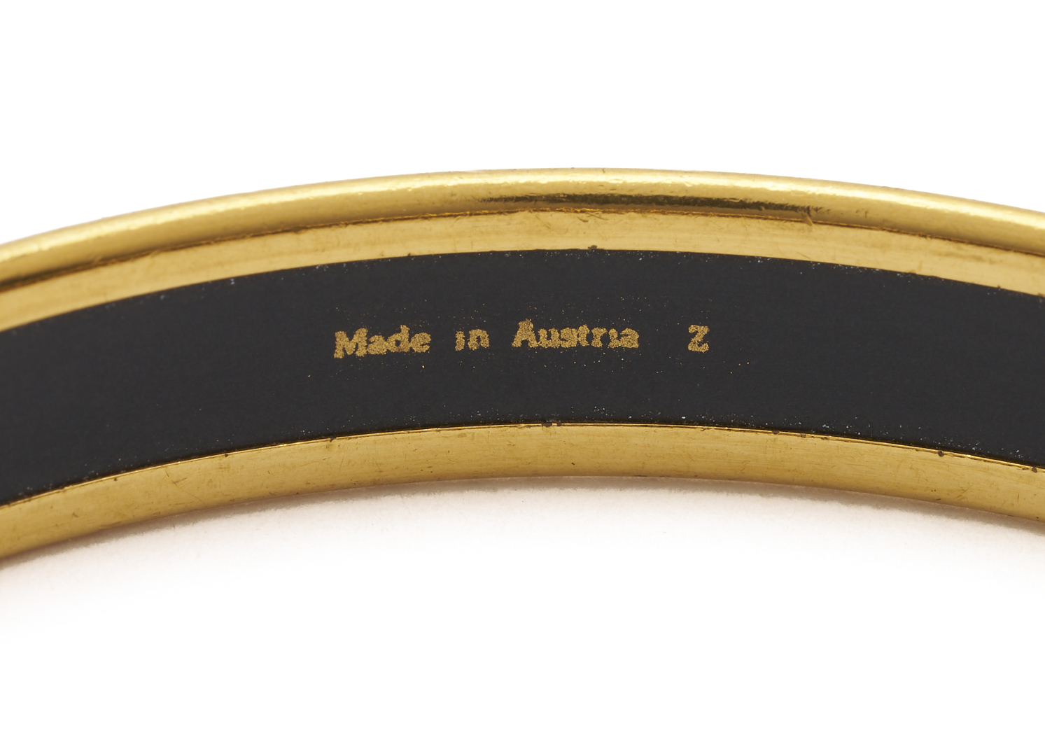 Lot 576: 2 Hermes Enameled Bangle Bracelets