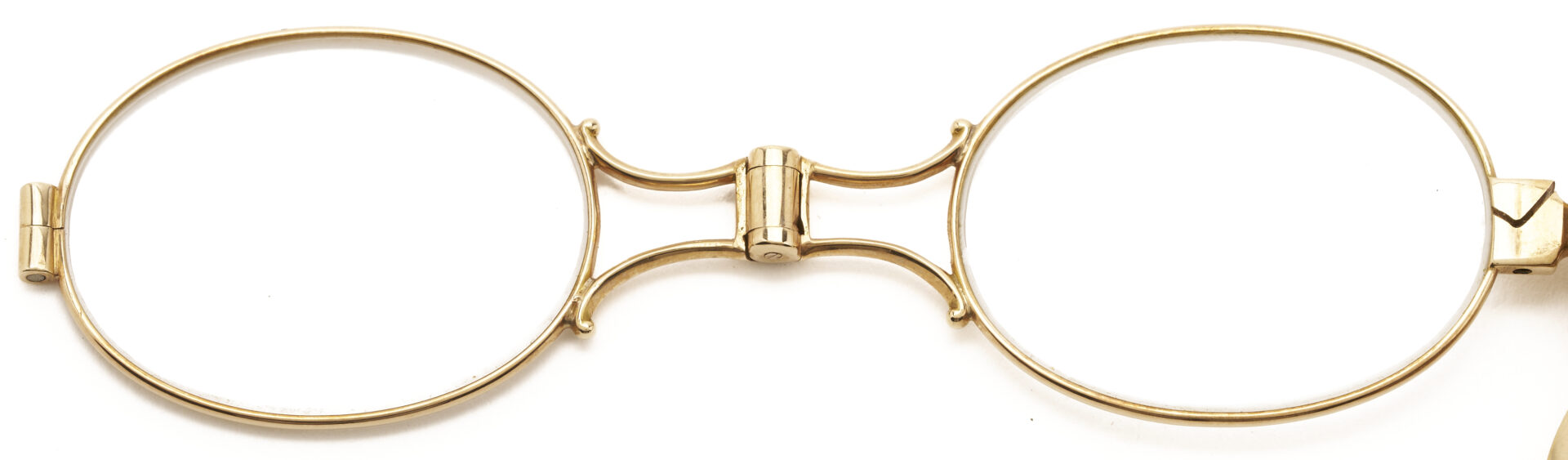 Lot 587: 14K Yellow Gold & Gemstone Opera Glasses