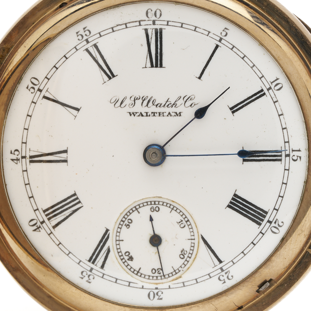 Lot 595: 14K Waltham 1889 Pocket Watch