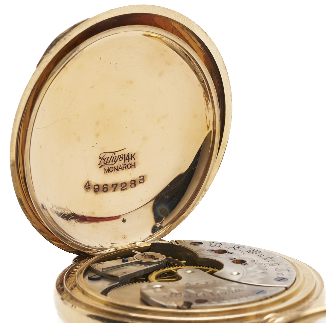 Lot 595: 14K Waltham 1889 Pocket Watch