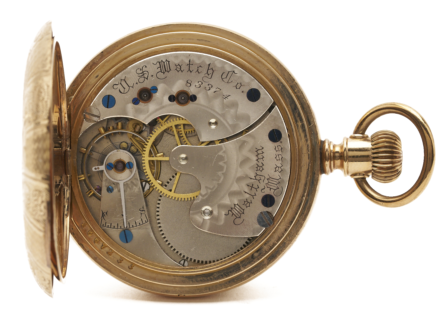 Lot 595: 14K Waltham 1889 Pocket Watch