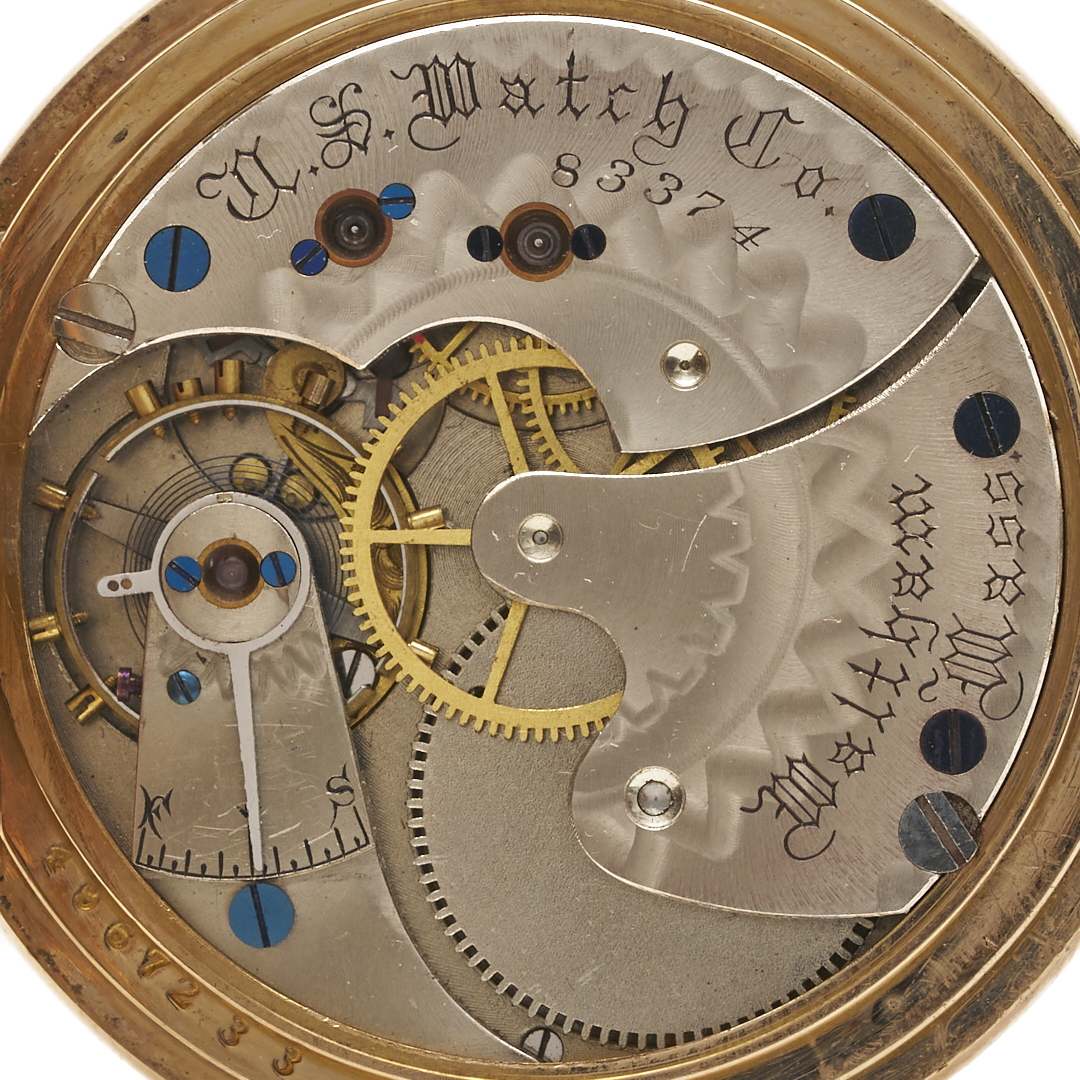 Lot 595: 14K Waltham 1889 Pocket Watch