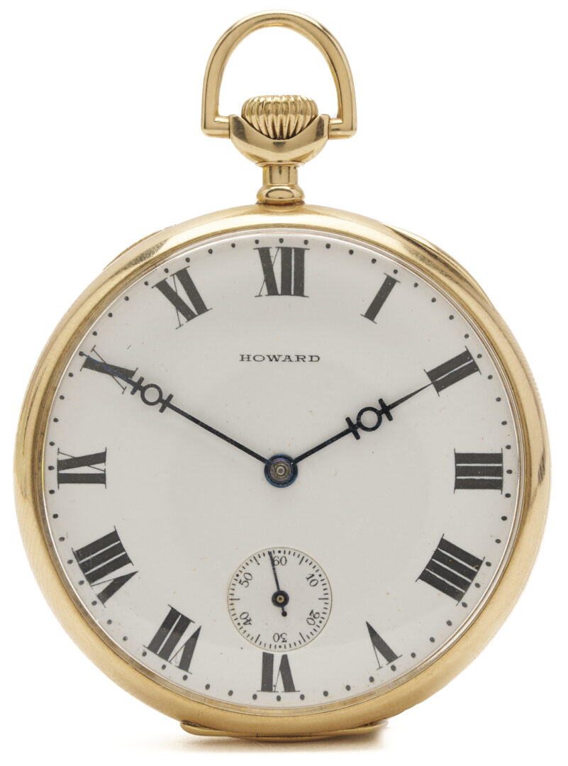 Lot 596: 14K E. Howard & Co. Series 8 Pocket Watch