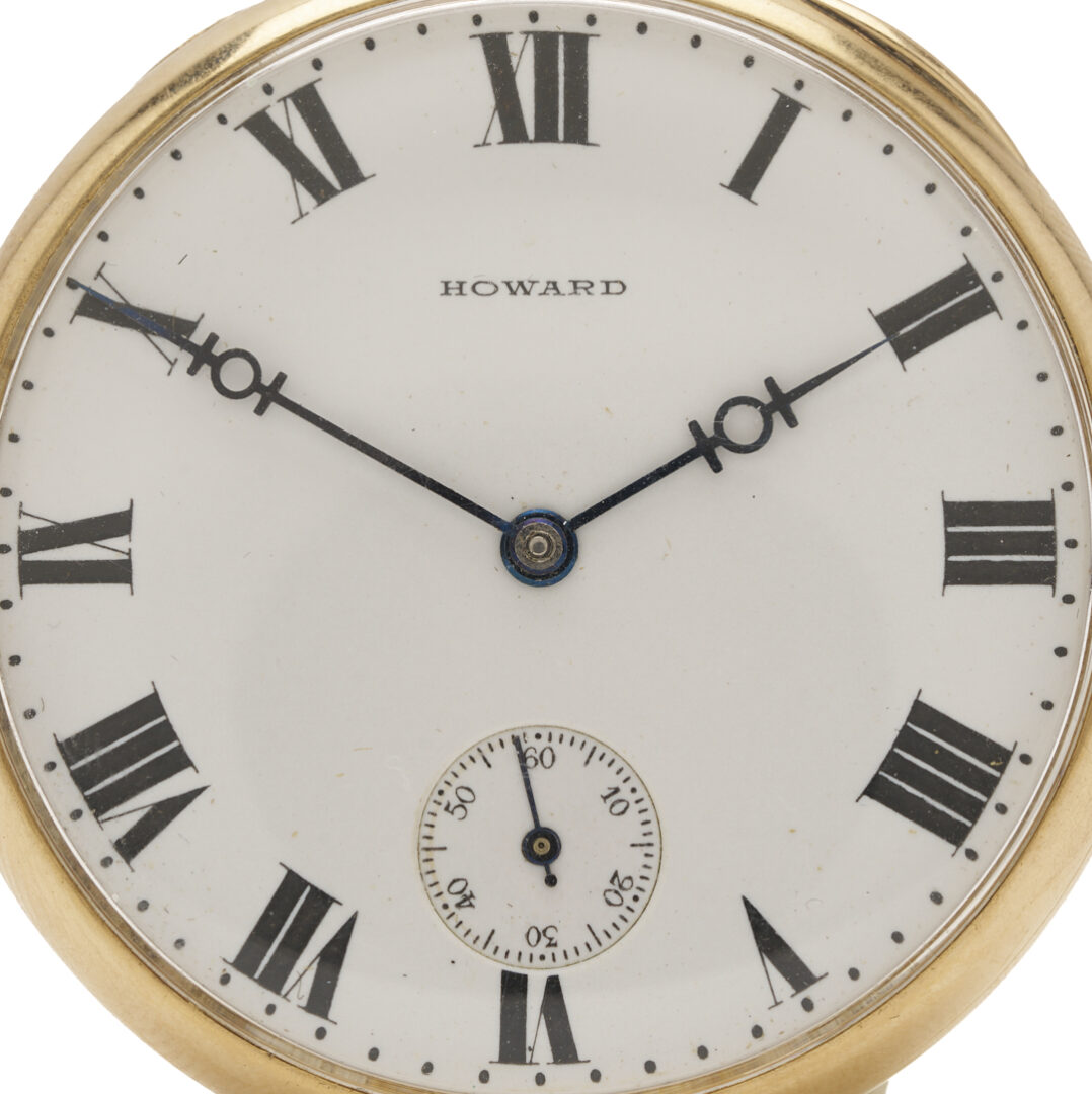 Lot 596: 14K E. Howard & Co. Series 8 Pocket Watch