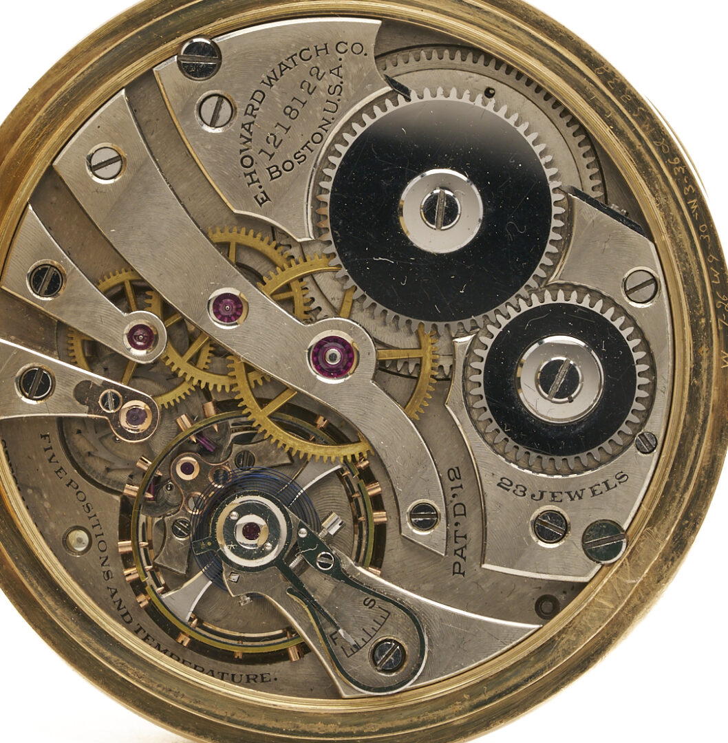 Lot 596: 14K E. Howard & Co. Series 8 Pocket Watch