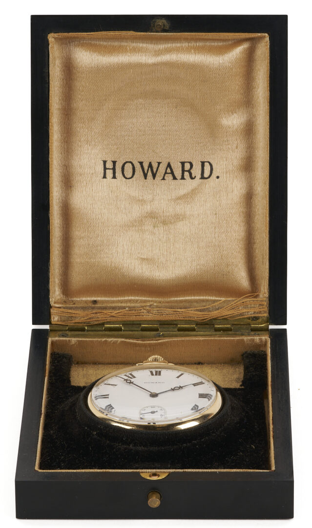 Lot 596: 14K E. Howard & Co. Series 8 Pocket Watch