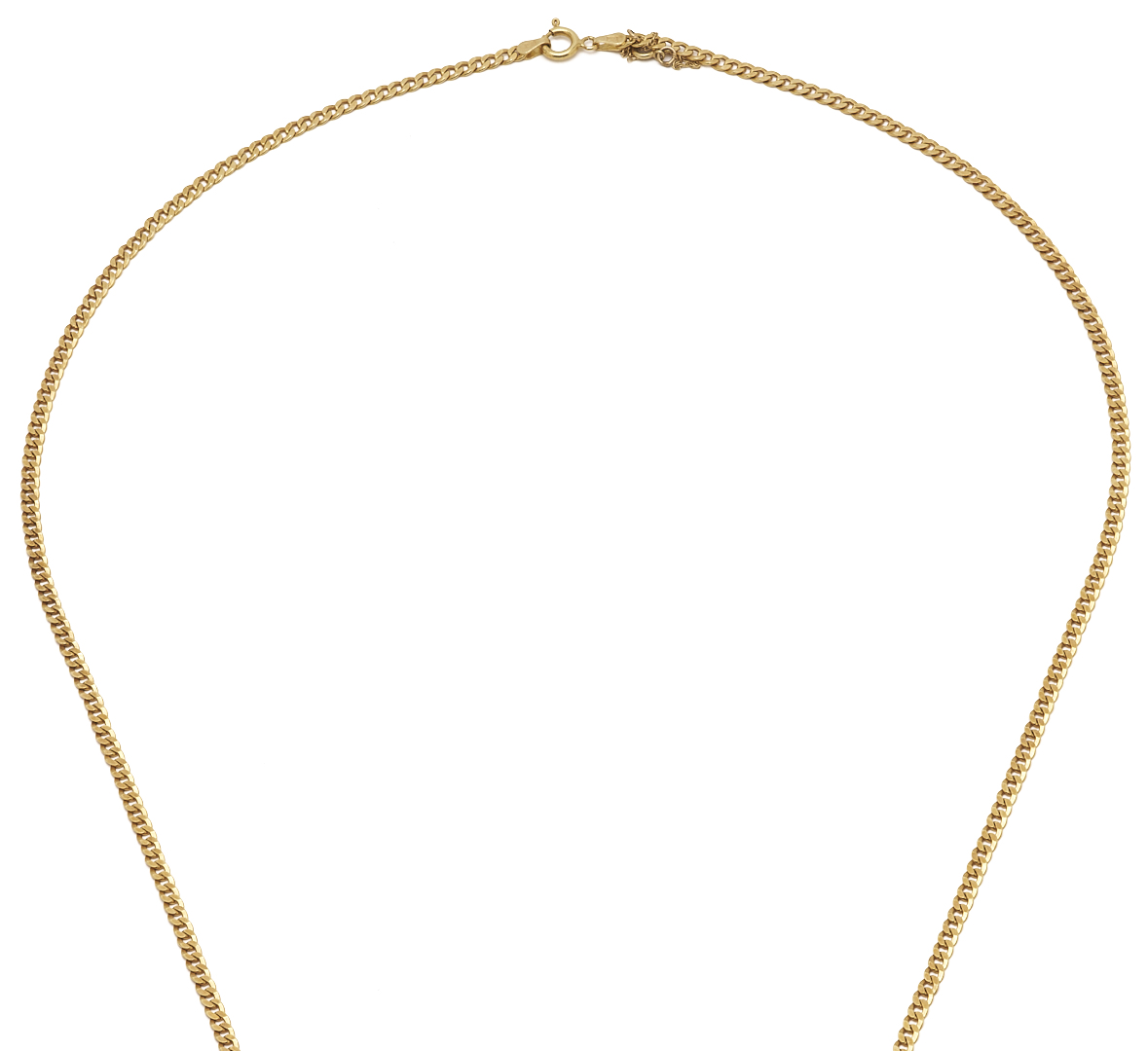 Lot 597: 18K Gold Cuban Necklace