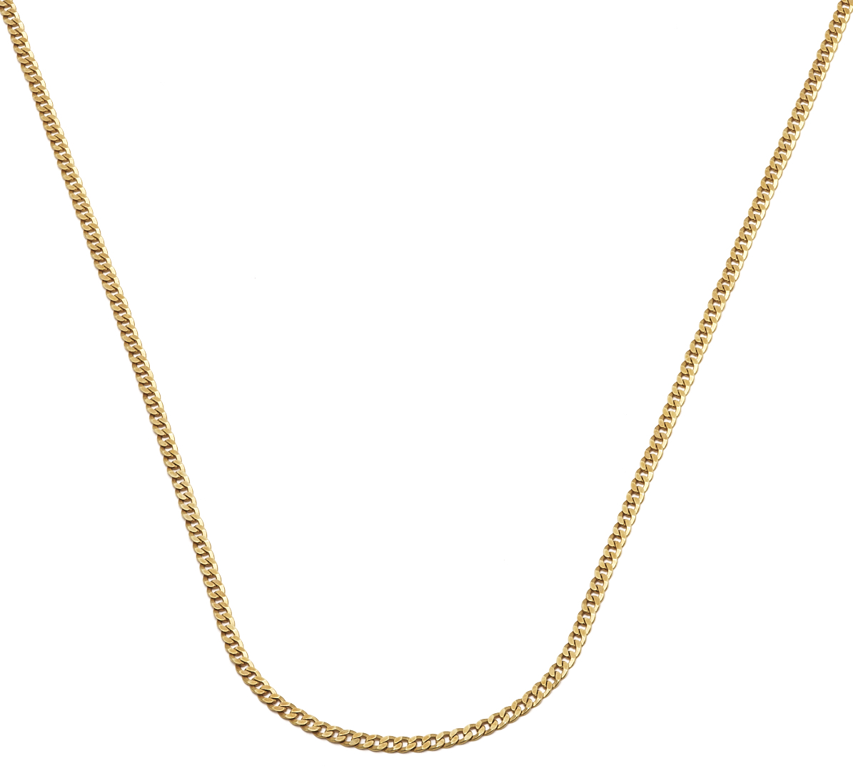 Lot 597: 18K Gold Cuban Necklace