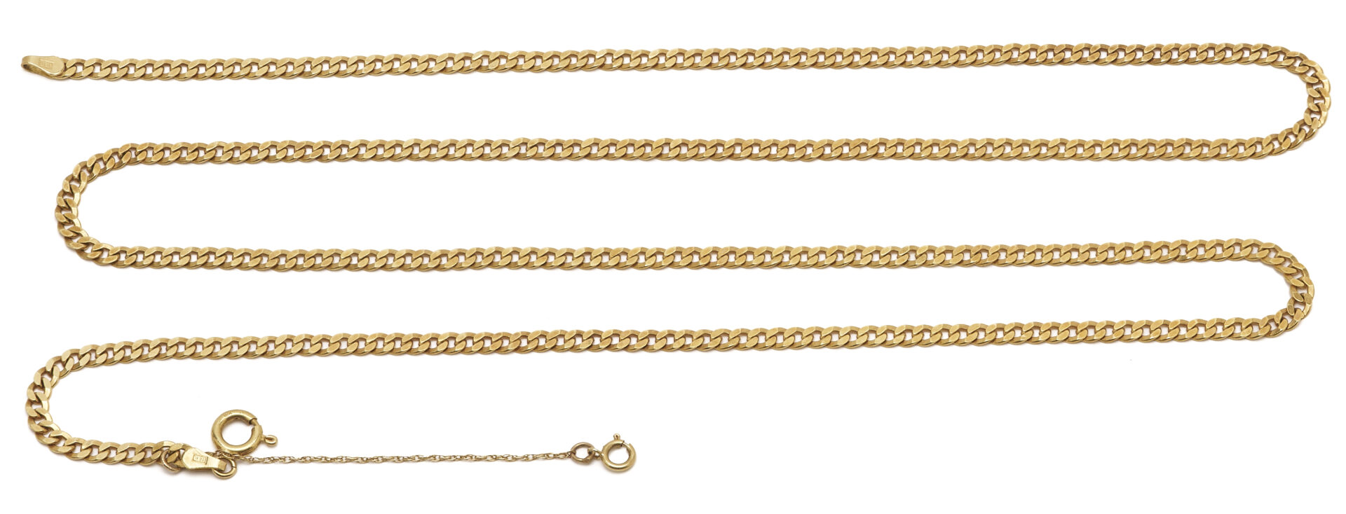 Lot 597: 18K Gold Cuban Necklace