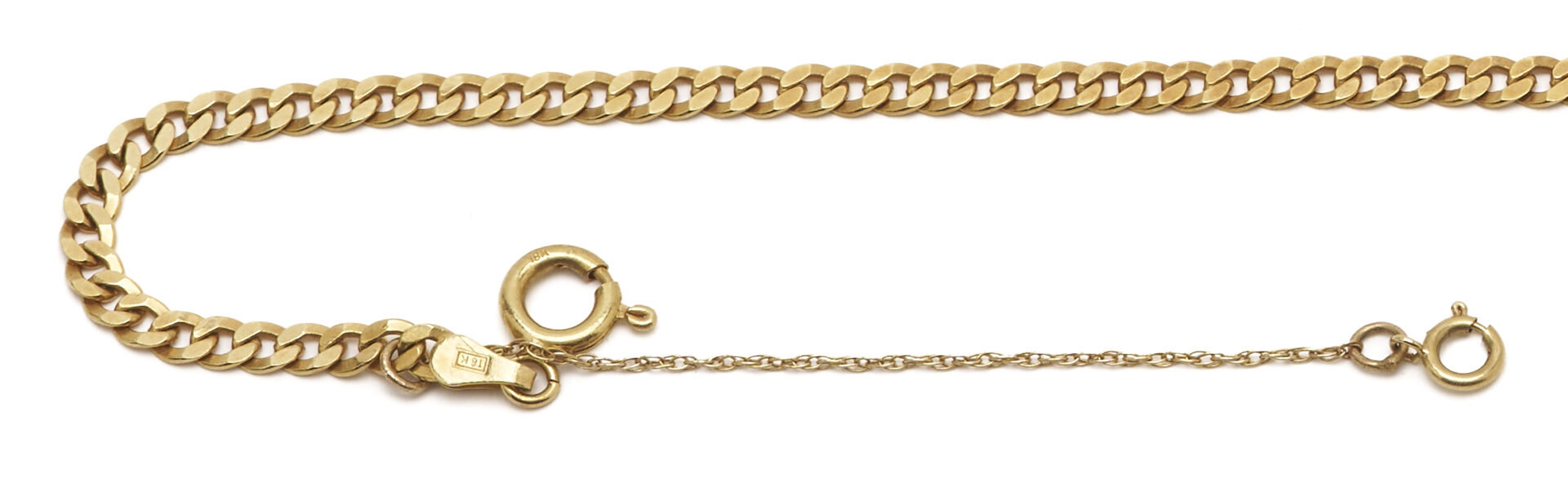 Lot 597: 18K Gold Cuban Necklace