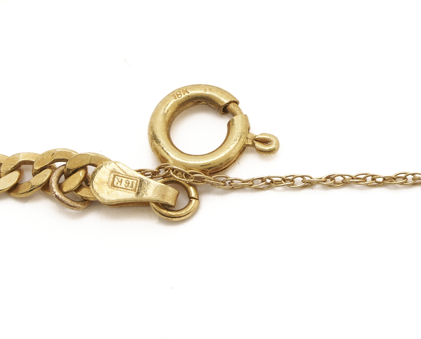 Lot 597: 18K Gold Cuban Necklace