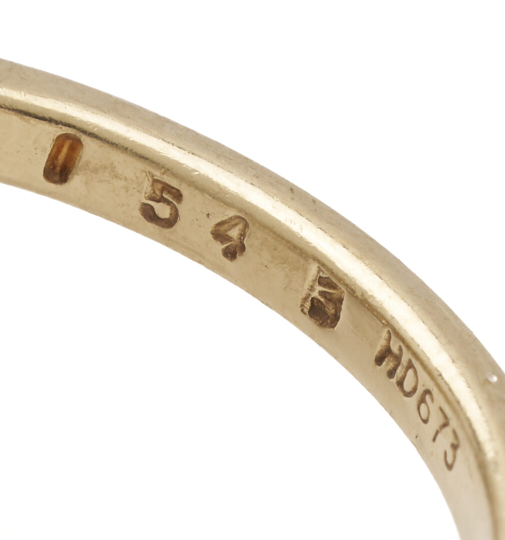 Lot 599: 14K Yellow Gold 1.5 Carat Diamond Cocktail Ring