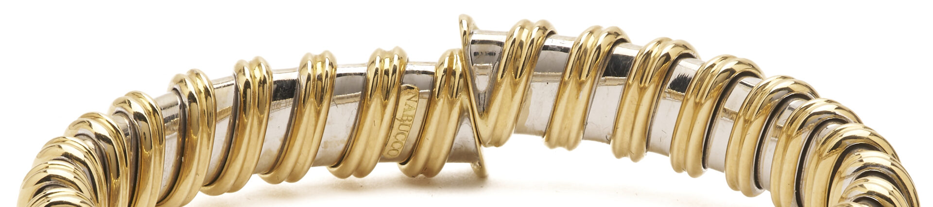 Lot 59: Roberto Coin 18K Gold & Diamond Bracelet