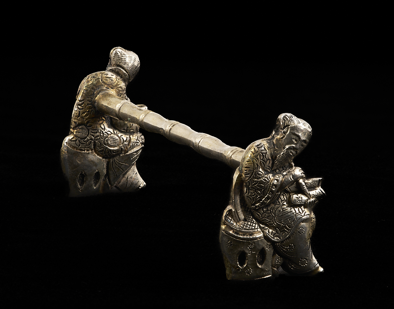 Lot 5: Chinese Export Figural Silver Flatware Set 228 pcs