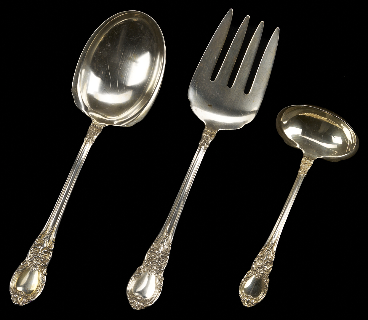 Lot 603: 49 Pcs Lunt American Victorian Sterling Silver Flatware