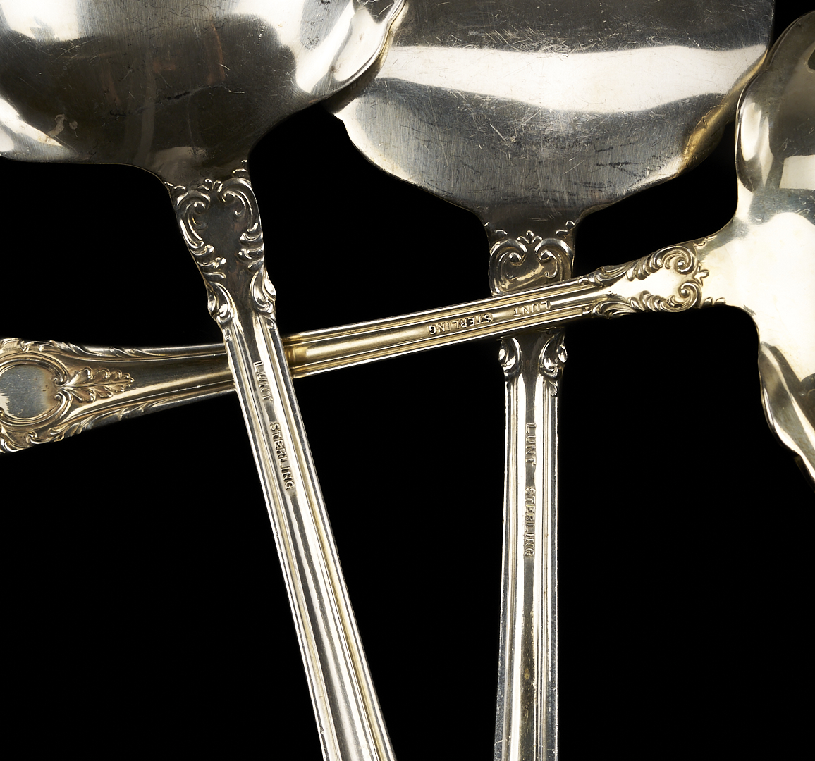 Lot 603: 49 Pcs Lunt American Victorian Sterling Silver Flatware