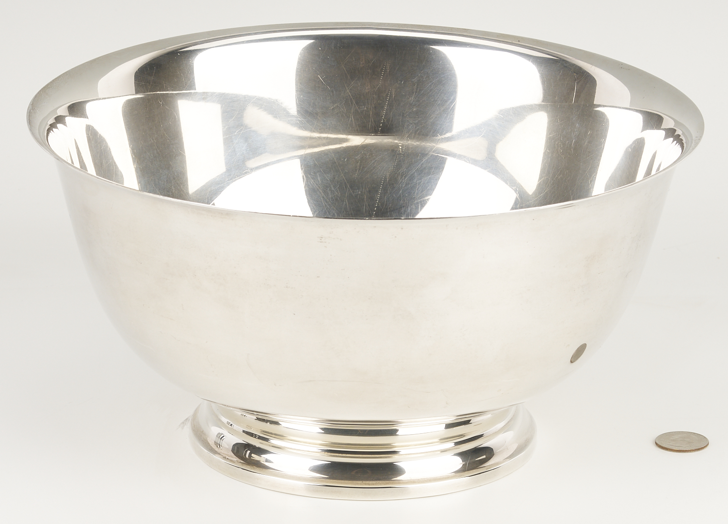 Lot 604: Paul Revere Reproduction Sterling Punch Bowl