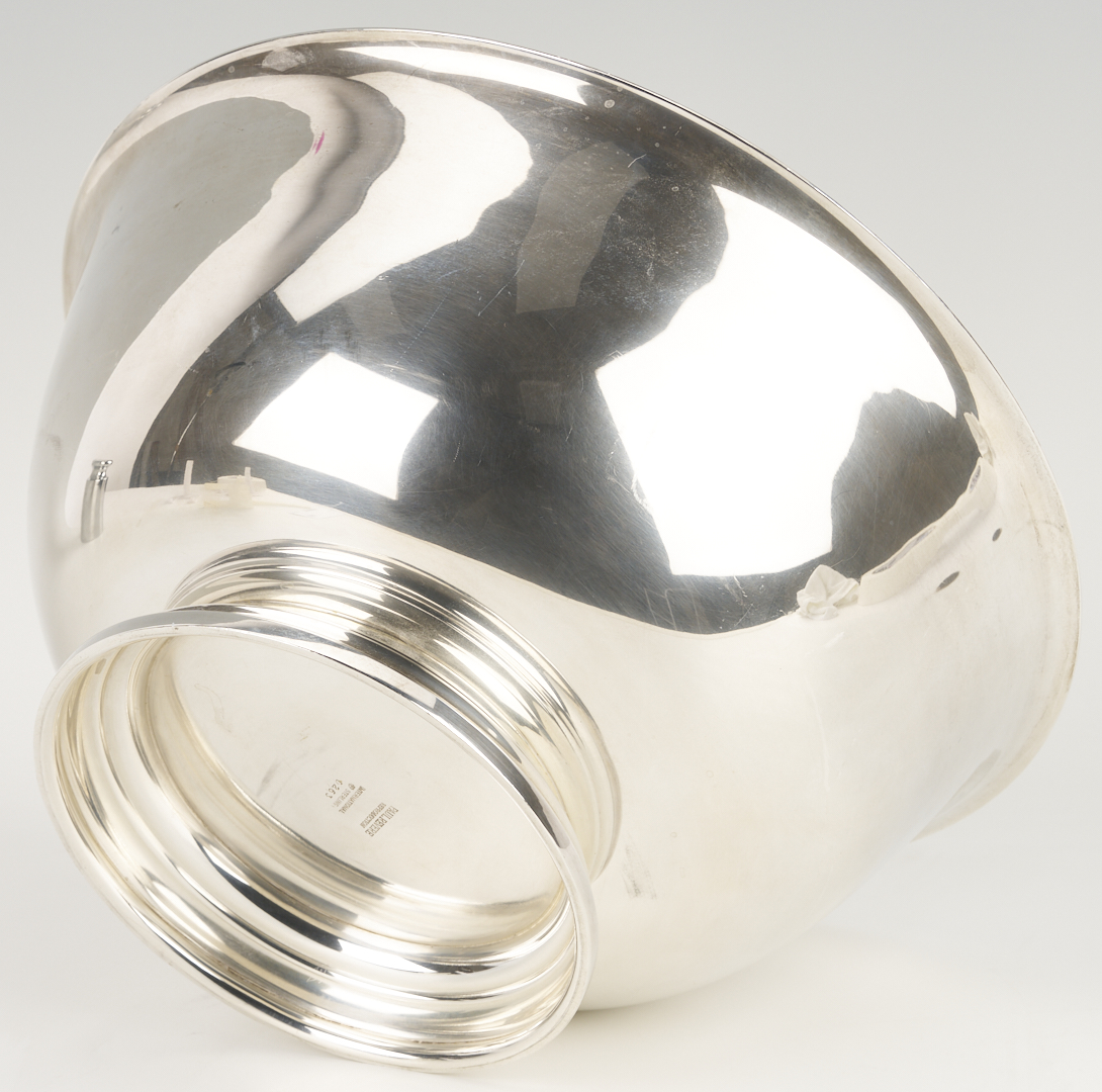 Lot 604: Paul Revere Reproduction Sterling Punch Bowl