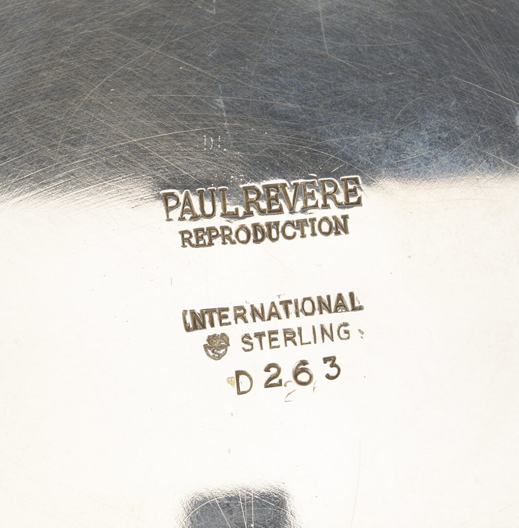 Lot 604: Paul Revere Reproduction Sterling Punch Bowl