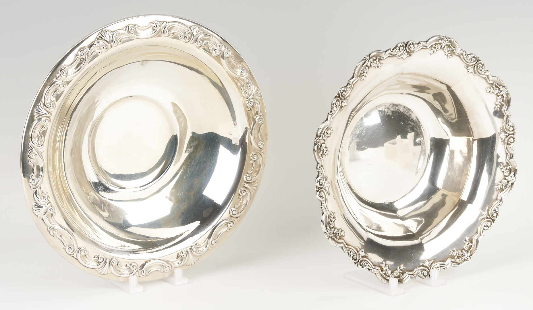 Lot 605: 4 Sterling Silver Serving Bowls