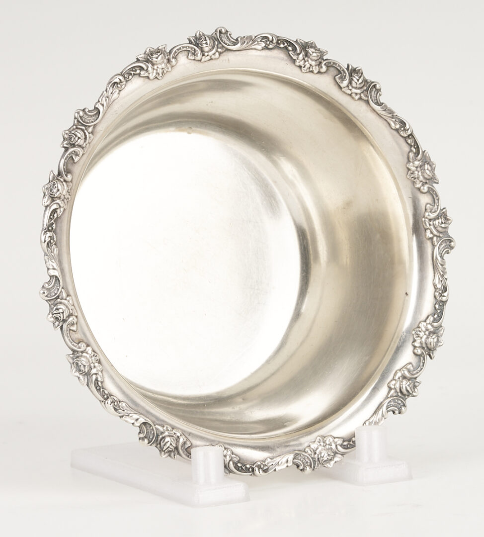 Lot 607: 4 Pcs. Sterling Hollowware, incl. Sauce Dish