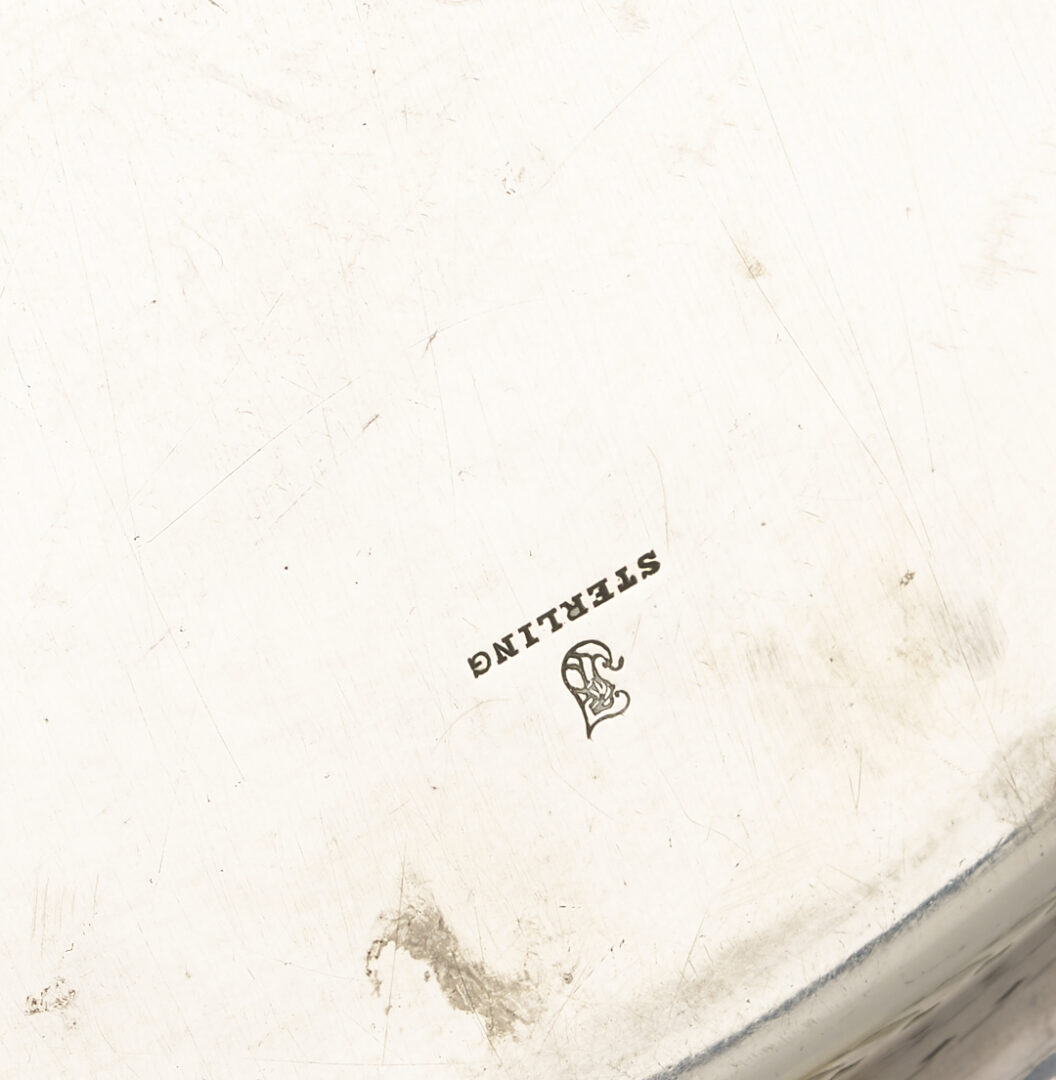 Lot 607: 4 Pcs. Sterling Hollowware, incl. Sauce Dish