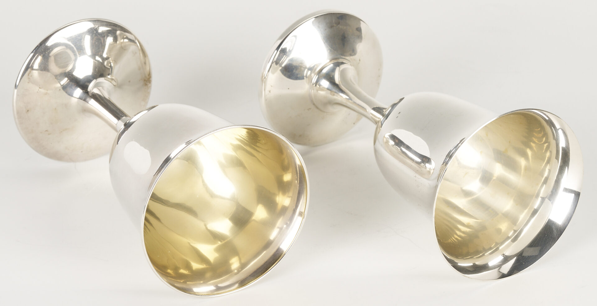 Lot 610: 8 Sterling Silver Goblets