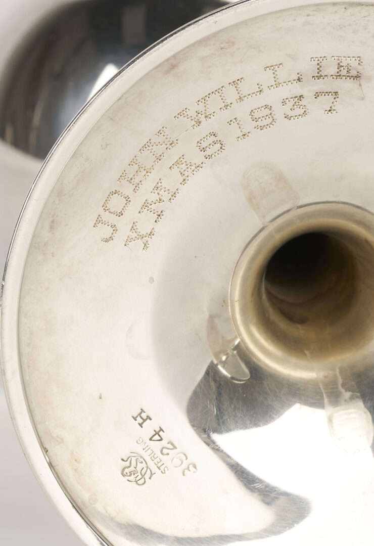 Lot 610: 8 Sterling Silver Goblets