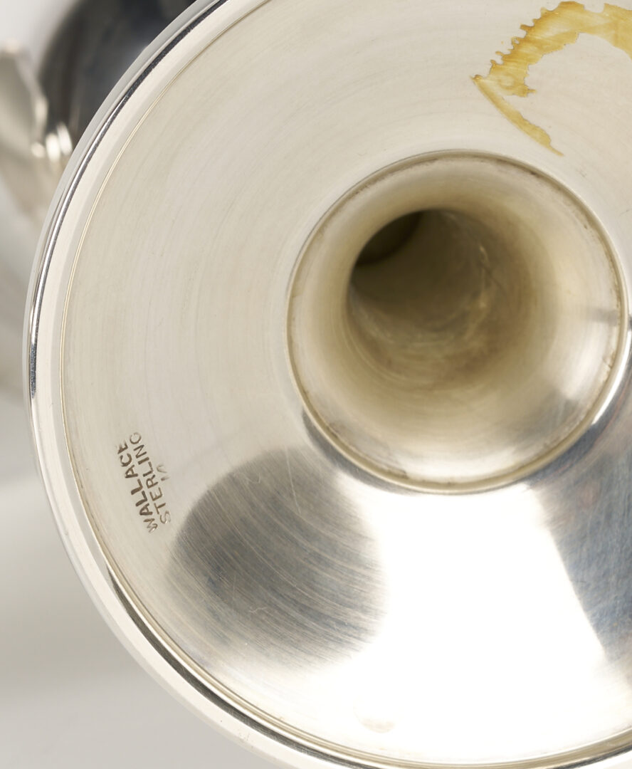 Lot 610: 8 Sterling Silver Goblets