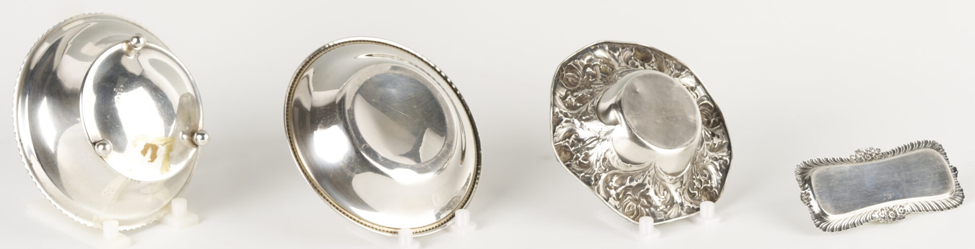 Lot 611: 8 Sterling Silver Bowls and Trays incl. Kirk, Towle