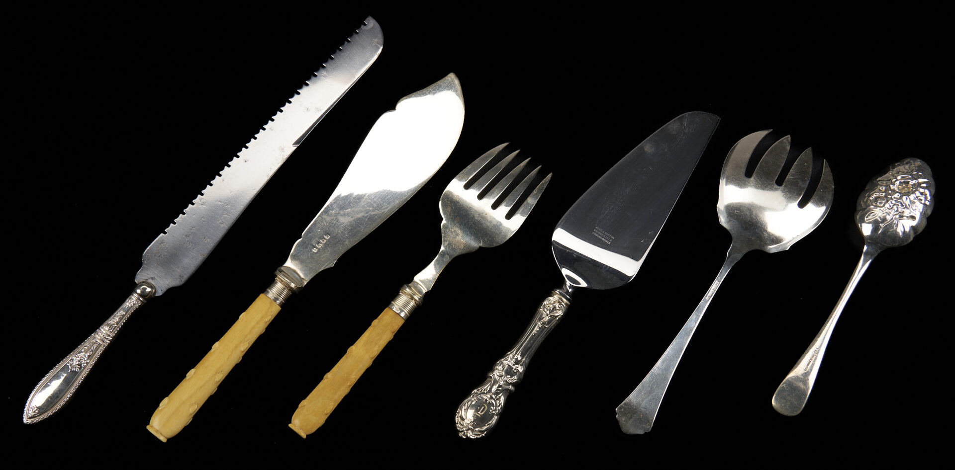 Lot 612: 57 Pcs. Assorted  Flatware incl. Geo. II Spoons